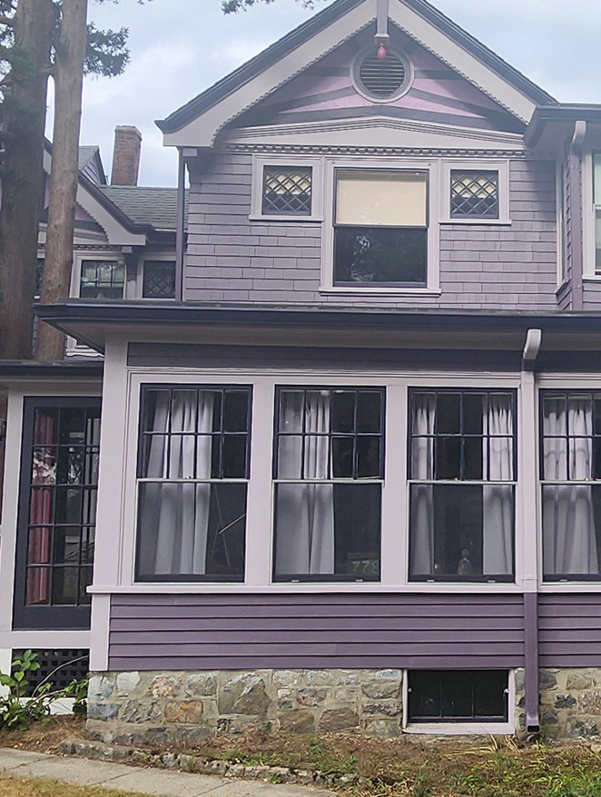 Before house repainting