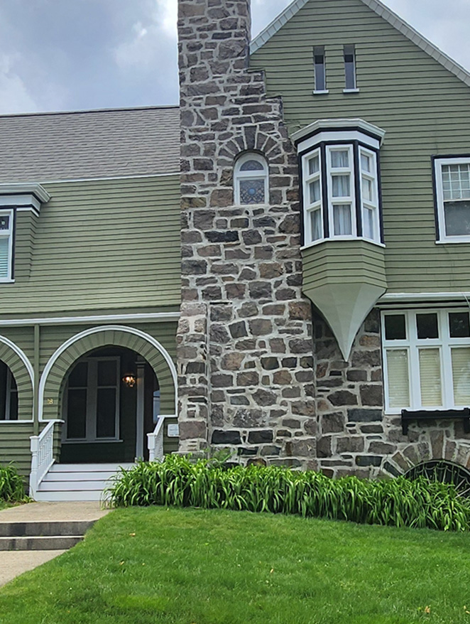 Before house repainting