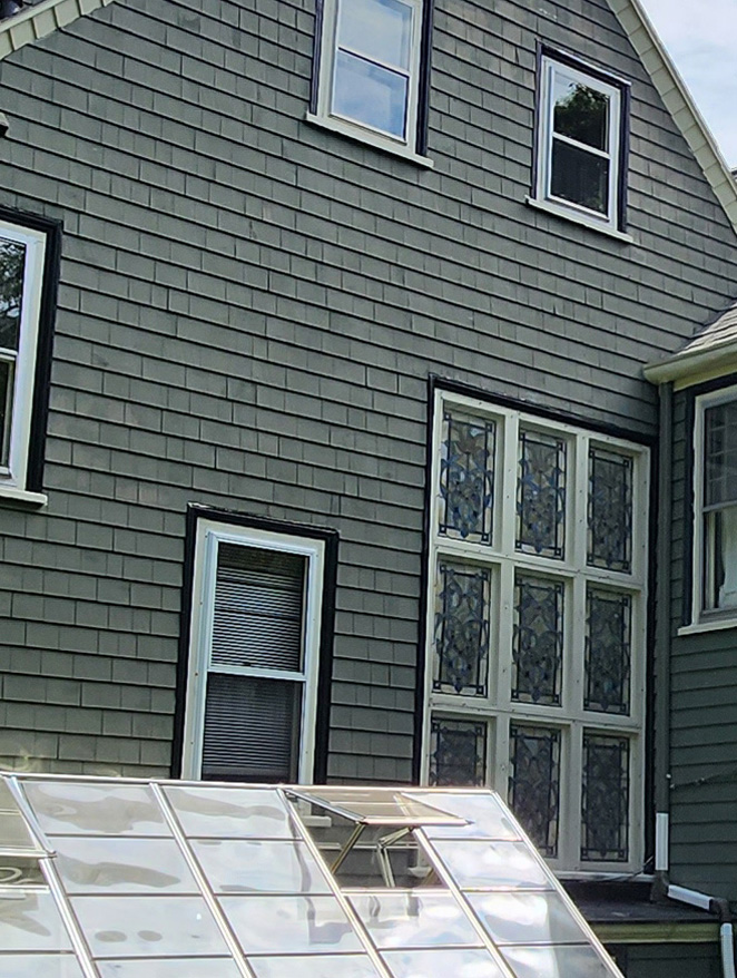 Before house repainting