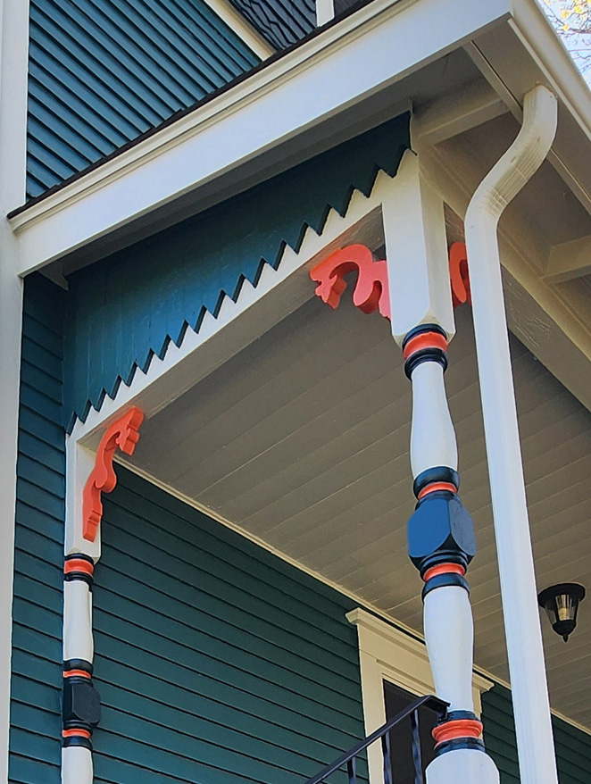 Before house repainting