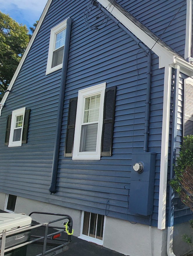 Before house repainting