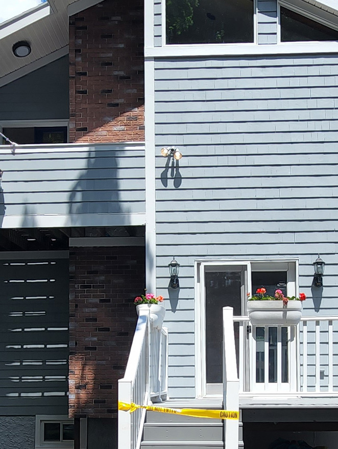 Before house repainting