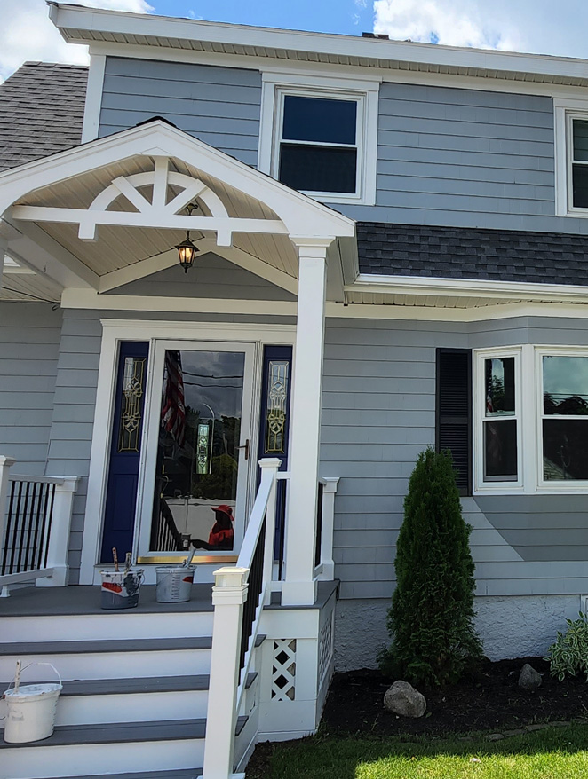 Before house repainting