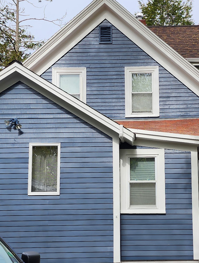 Before house repainting