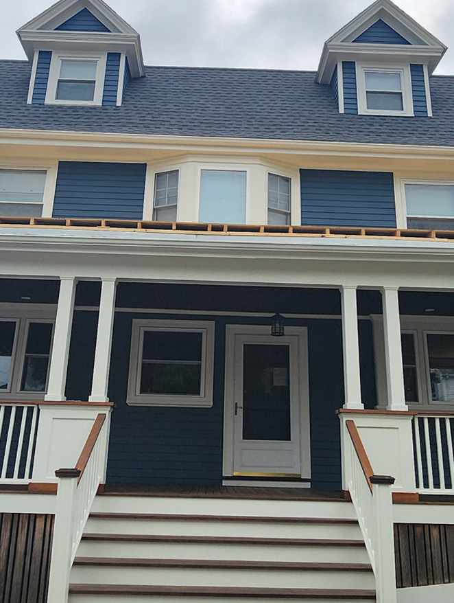 Before house repainting