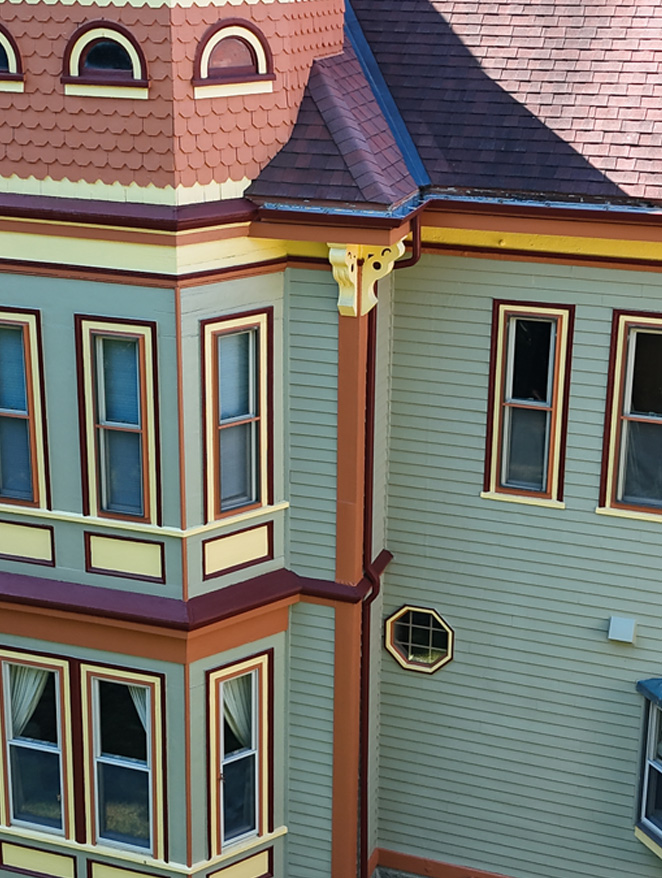 Before house repainting