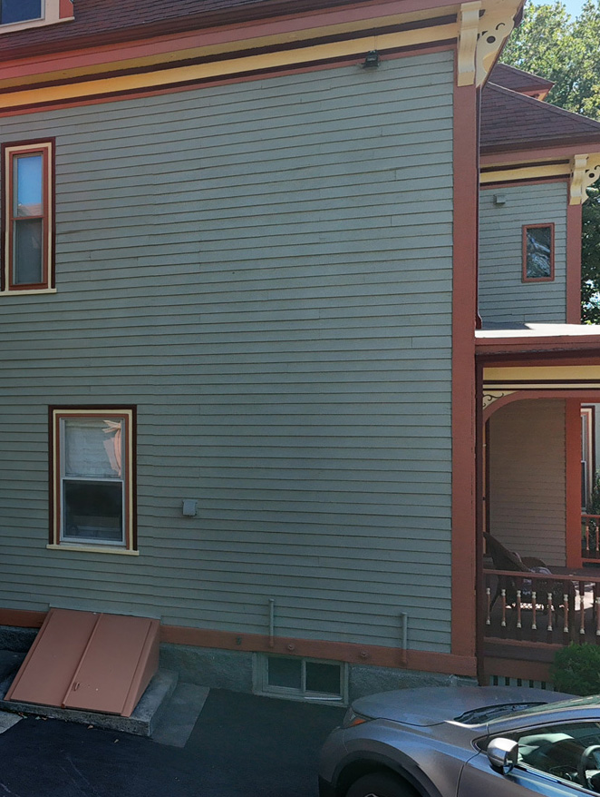 Before house repainting