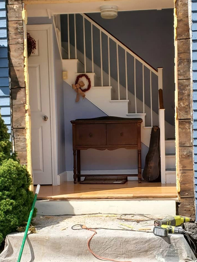 After exterior home painting