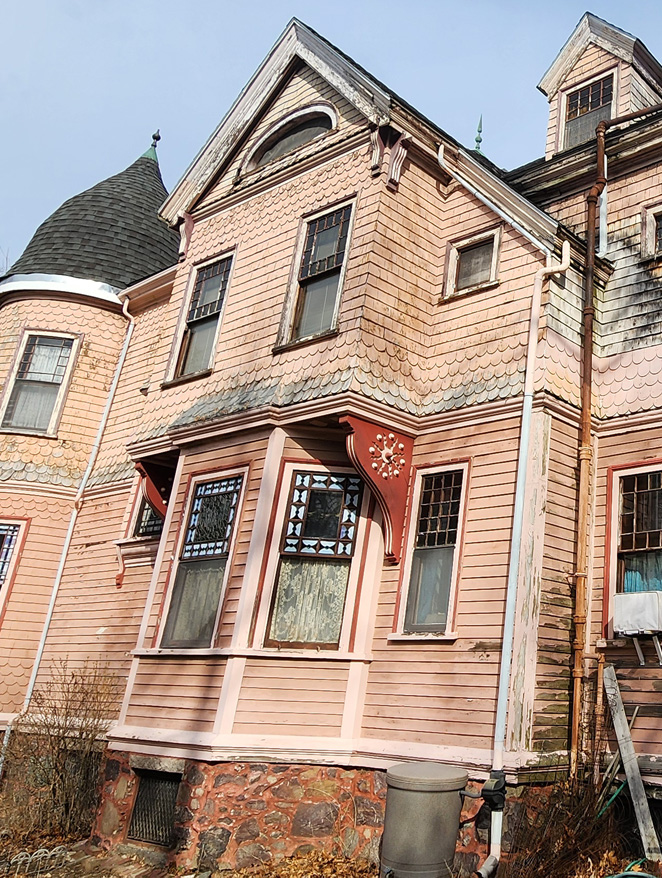 Before house repainting