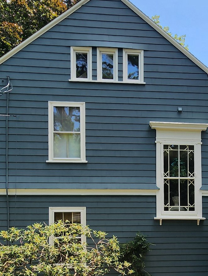 Before house repainting